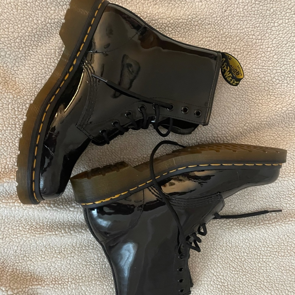 Glossy Dr Martens Boots